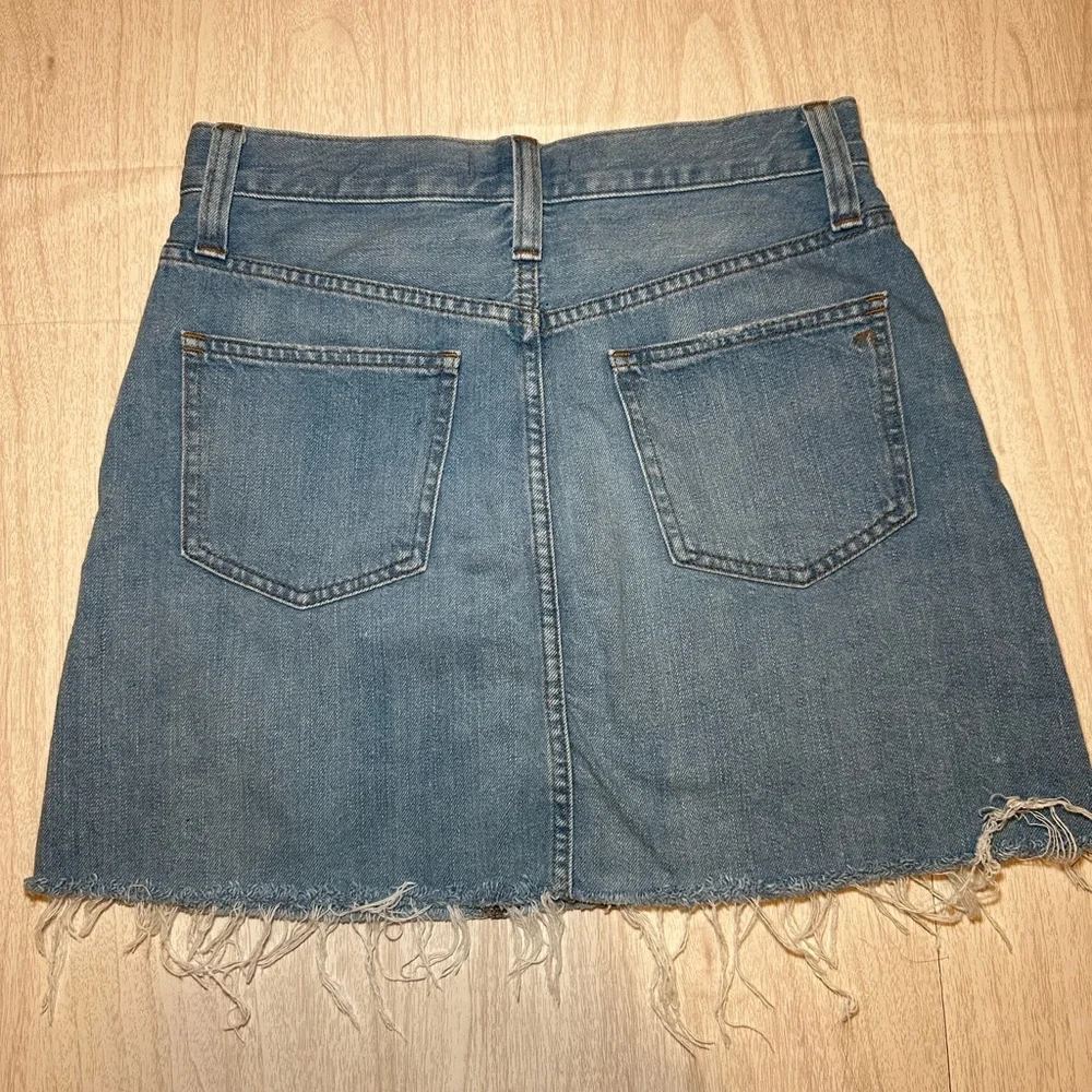 Madewell Light Blue Denim Mini Skirt